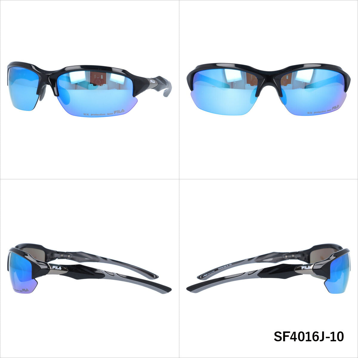 【国内正規品】フィラ サングラス ミラーレンズ アジアンフィット(フレキシブルノーズバッド) FILA SF4016J 全5カラー 65サイズ スポーツ ユニセックス メンズ レディース ハーフリム ラッピング無料