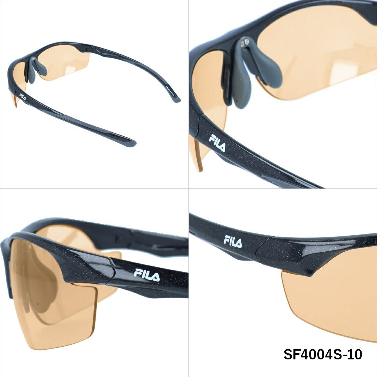 フィラ サングラス 偏光サングラス アジアンフィット(フレキシブルノーズパッド) FILA SF4004S 全2カラー 70サイズ スポーツ ユニセックス メンズ レディース ハイコントラスト 偏光レンズモデル