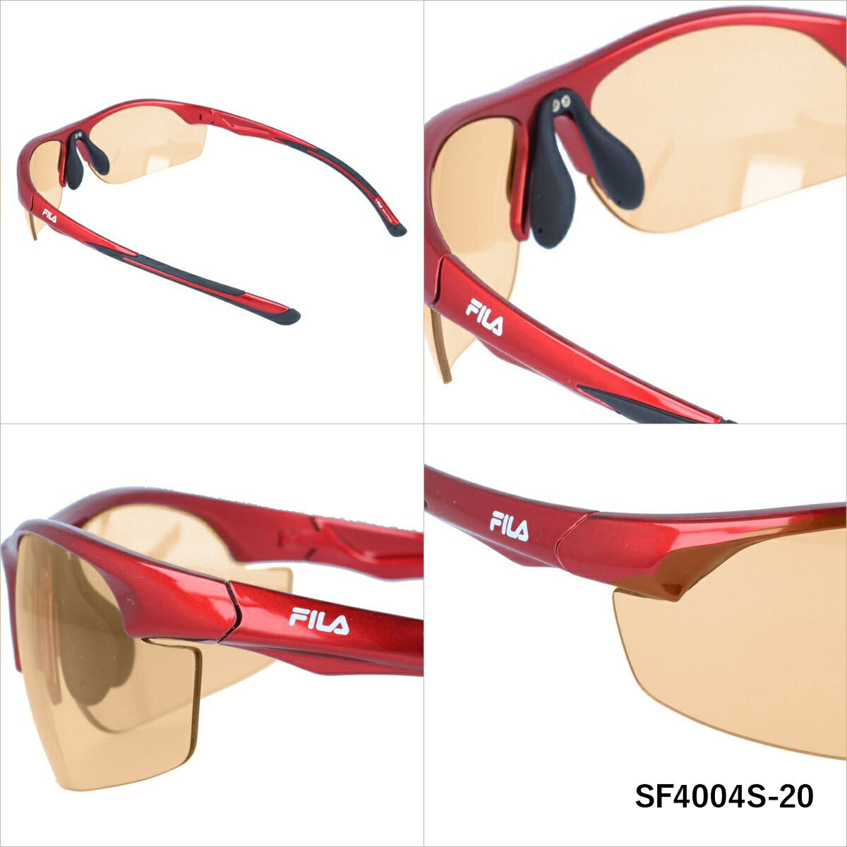 フィラ サングラス 偏光サングラス アジアンフィット(フレキシブルノーズパッド) FILA SF4004S 全2カラー 70サイズ スポーツ ユニセックス メンズ レディース ハイコントラスト 偏光レンズモデル