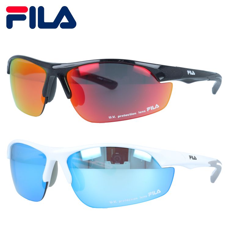 フィラ サングラス ミラーレンズ アジアンフィット(フレキシブルノーズパッド) FILA FLS4013 70サイズ スポーツ型 ユニセックス メンズ レディース