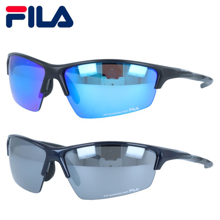 フィラ サングラス ミラーレンズ アジアンフィット(フレキシブルノーズパッド) FILA FLS4015 61サイズ スポーツ型 ユニセックス メンズ レディース