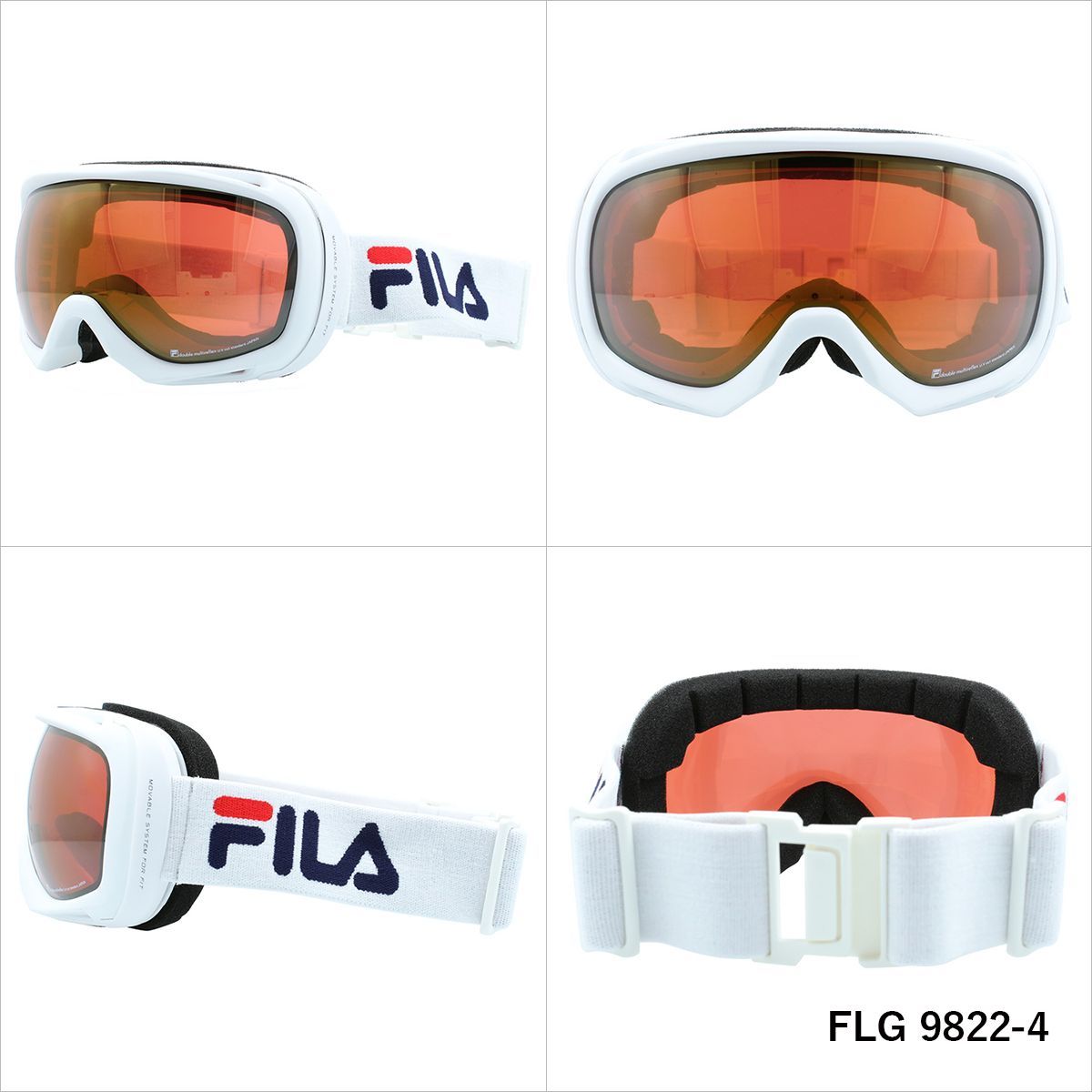 FILA フィラ FLG 9822 眼鏡対応 ミラーレンズ スノーゴーグル スキー スノーボード スノボ 球面ダブルレンズ フレームあり メンズ レディース ウィンタースポーツ 曇り防止 曇り止め 誕生日 プレゼント 男性 女性