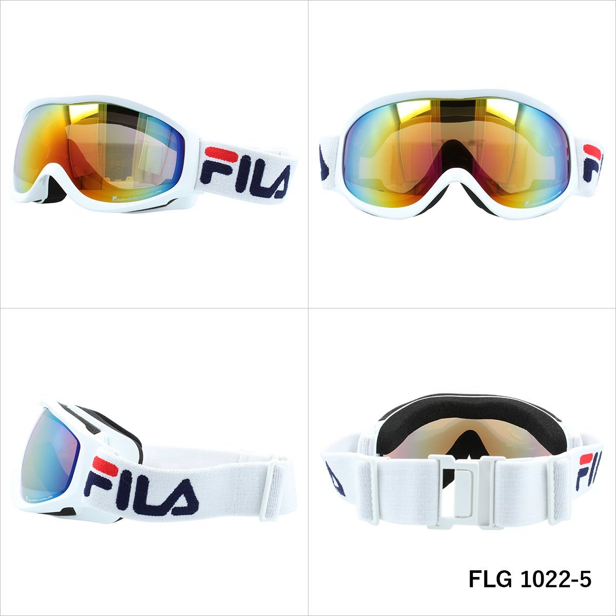 FILA フィラ FLG 1022 眼鏡対応 ミラーレンズ スノーゴーグル スキー スノーボード スノボ 球面ダブルレンズ フレームあり メンズ レディース ウィンタースポーツ 曇り防止 曇り止め 誕生日 プレゼント 男性 女性