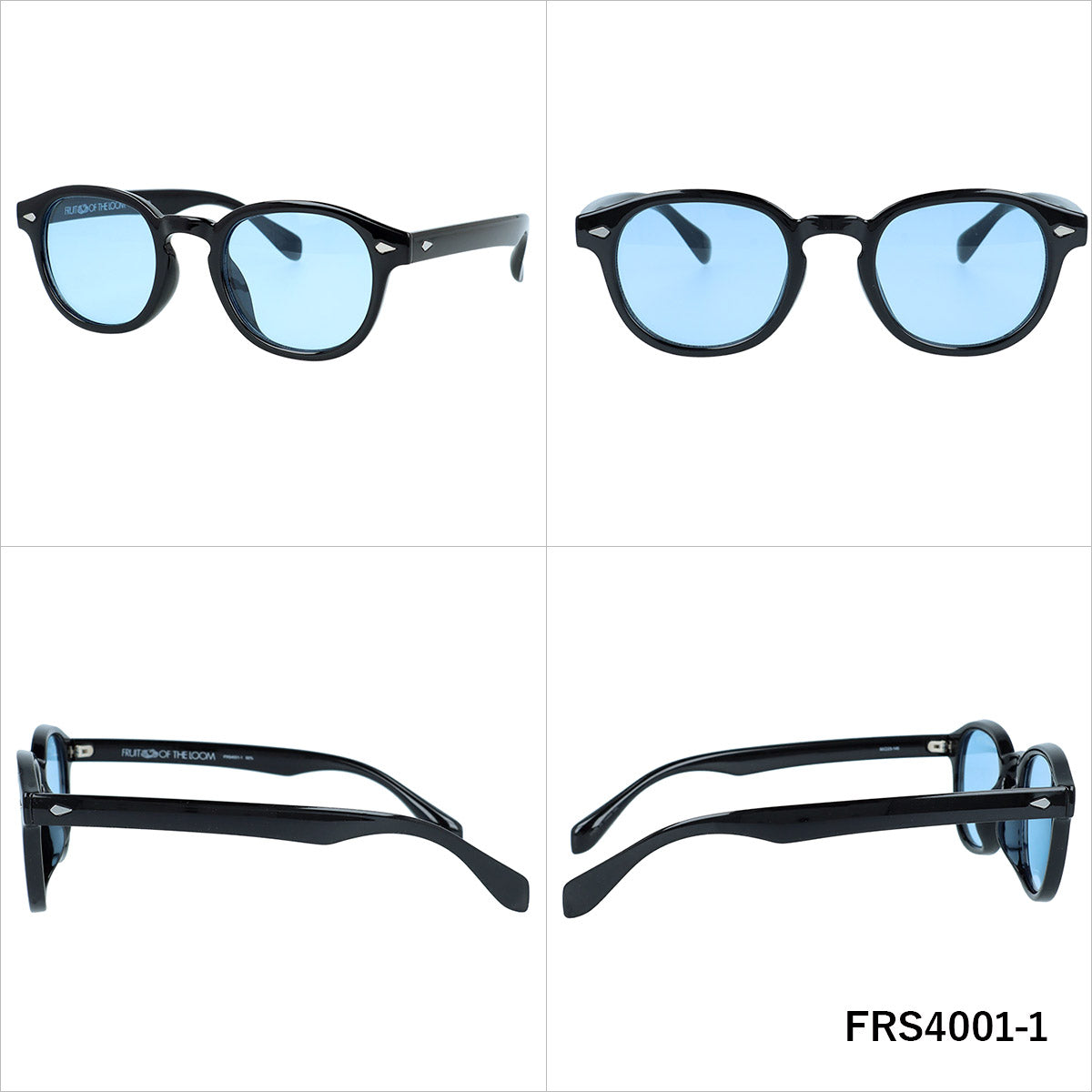 フルーツオブザルーム サングラス UV99%カット アジアンフィット FRUIT OF THE LOOM FRS4001 全3カラー 50サイズ ウェリントン型 ユニセックス メンズ レディース