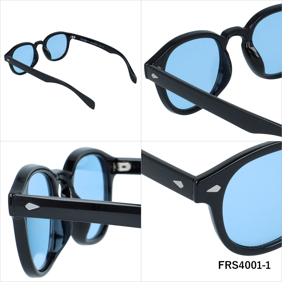 フルーツオブザルーム サングラス UV99%カット アジアンフィット FRUIT OF THE LOOM FRS4001 全3カラー 50サイズ ウェリントン型 ユニセックス メンズ レディース