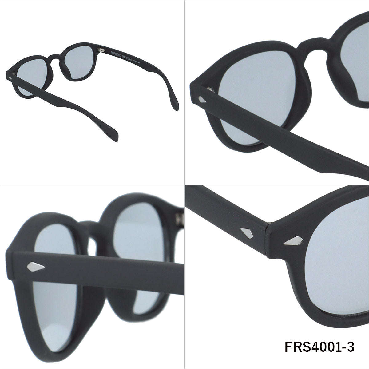 フルーツオブザルーム サングラス UV99%カット アジアンフィット FRUIT OF THE LOOM FRS4001 全3カラー 50サイズ ウェリントン型 ユニセックス メンズ レディース