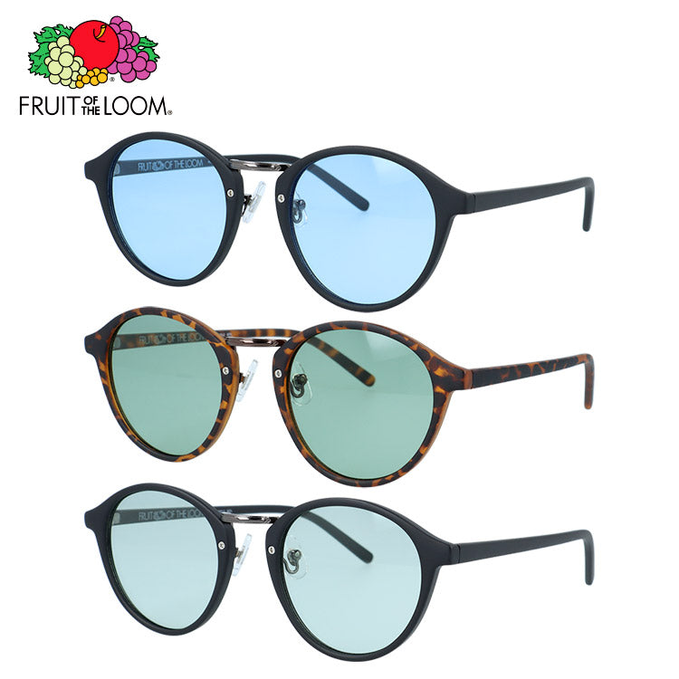 フルーツオブザルーム サングラス アジアンフィット(フルフィット) 調整可能ノーズパッド(クリングス) FRUIT OF THE LOOM FRS4003 全3カラー 50サイズ ボストン型 ユニセックス メンズ レディース