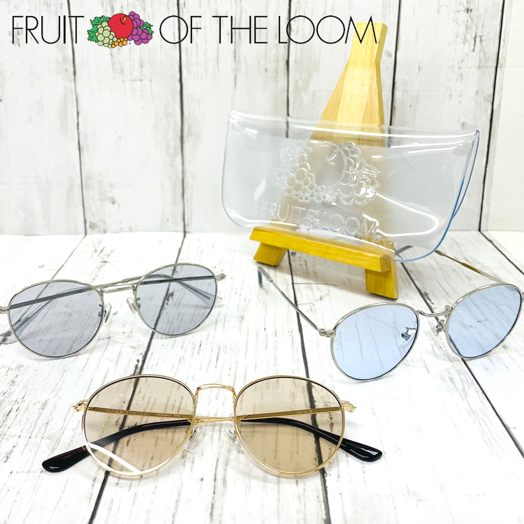 フルーツオブザルーム サングラス アジアンフィット(フルフィット) 調整可能ノーズパッド(クリングス) FRUIT OF THE LOOM FRS4004 全3カラー 50サイズ ウェリントン型 ユニセックス メンズ レディース