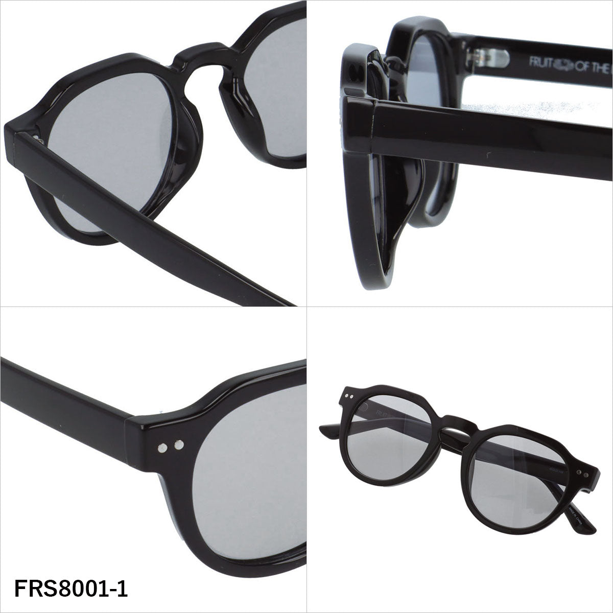 フルーツオブザルーム サングラス 偏光 調光サングラス アジアンフィット FRUIT OF THE LOOM FRS8001 49サイズ 全3カラー ボストン型 ポラライズド フォトクロミック ユニセックス メンズ レディース