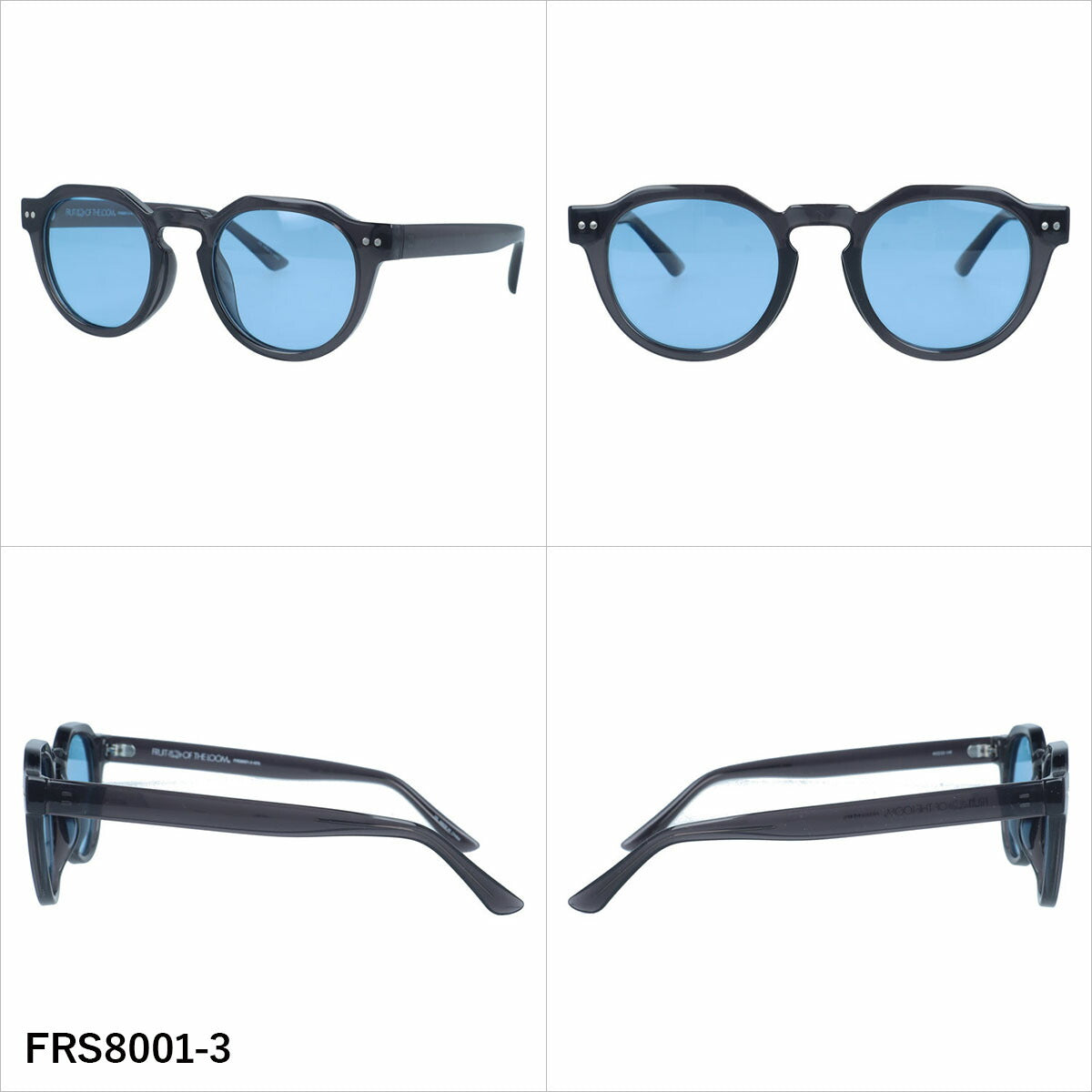フルーツオブザルーム サングラス 偏光 調光サングラス アジアンフィット FRUIT OF THE LOOM FRS8001 49サイズ 全3カラー ボストン型 ポラライズド フォトクロミック ユニセックス メンズ レディース