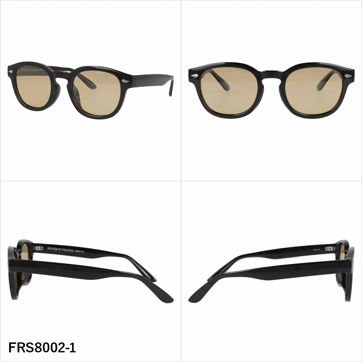 フルーツオブザルーム サングラス 偏光 調光サングラス アジアンフィット FRUIT OF THE LOOM FRS8002 50サイズ 全3カラー ウェリントン型 ポラライズド フォトクロミック ユニセックス メンズ レディース