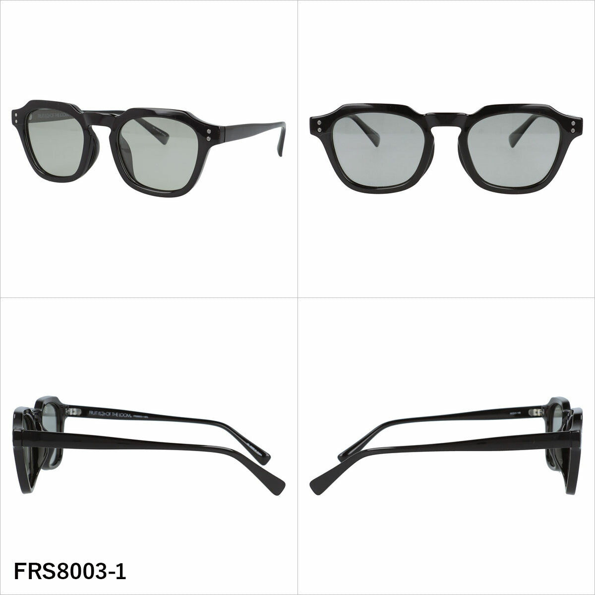 フルーツオブザルーム サングラス 偏光 調光サングラス アジアンフィット FRUIT OF THE LOOM FRS8003 50サイズ 全3カラー ウェリントン型 ポラライズド フォトクロミック ユニセックス メンズ レディース