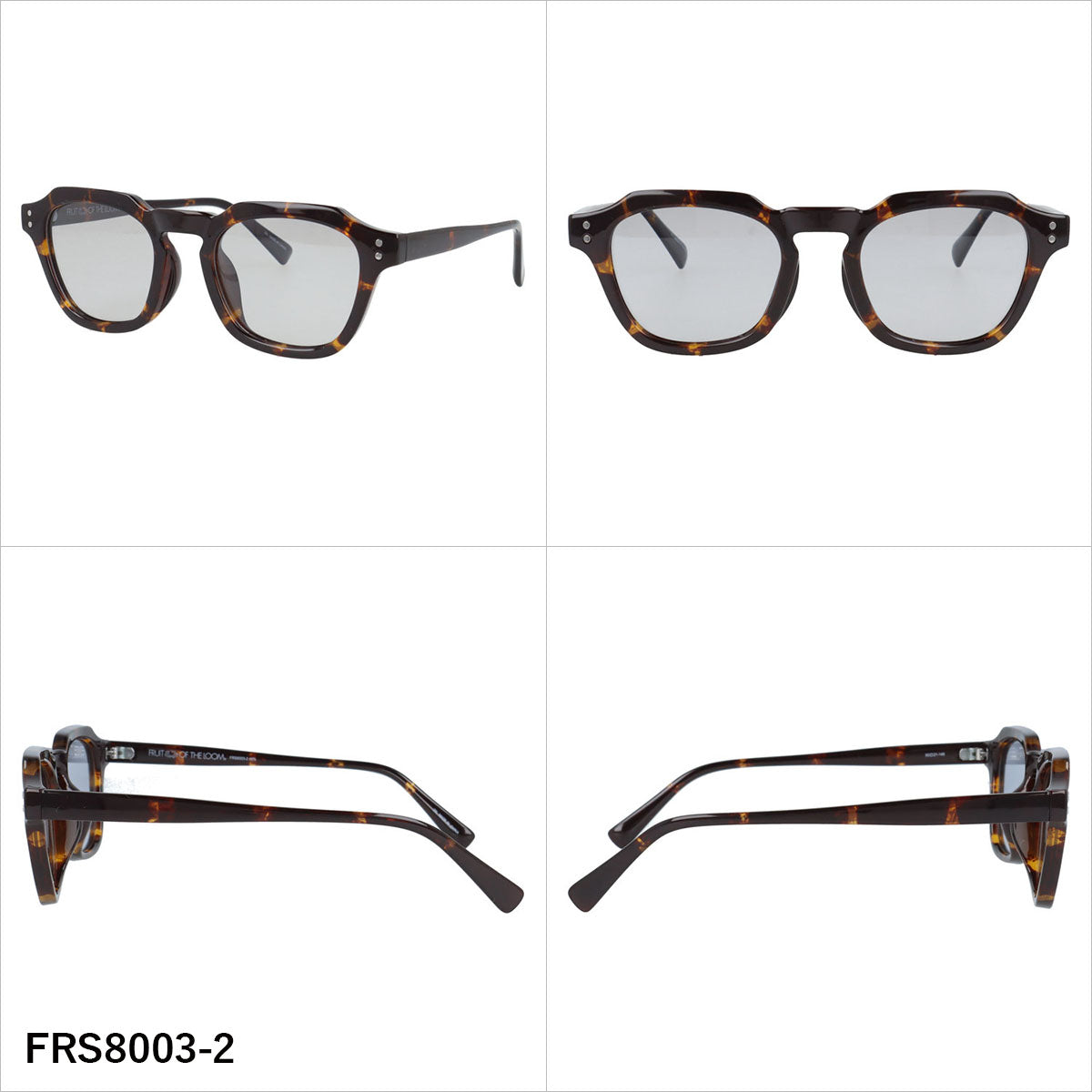 フルーツオブザルーム サングラス 偏光 調光サングラス アジアンフィット FRUIT OF THE LOOM FRS8003 50サイズ 全3カラー ウェリントン型 ポラライズド フォトクロミック ユニセックス メンズ レディース