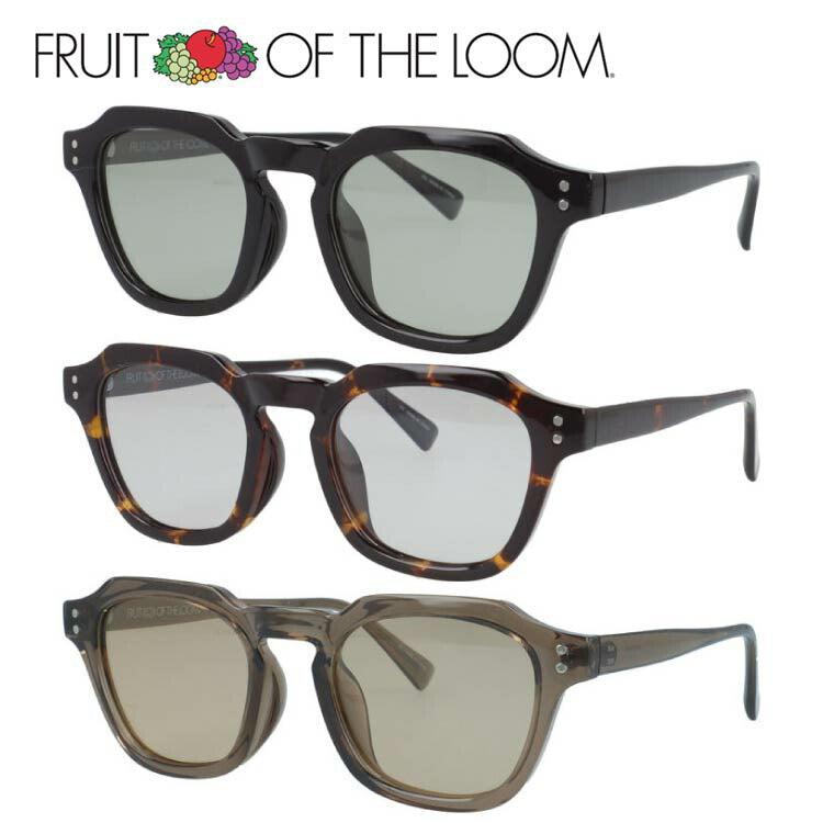 フルーツオブザルーム サングラス 偏光 調光サングラス アジアンフィット FRUIT OF THE LOOM FRS8003 50サイズ 全3カラー ウェリントン型 ポラライズド フォトクロミック ユニセックス メンズ レディース