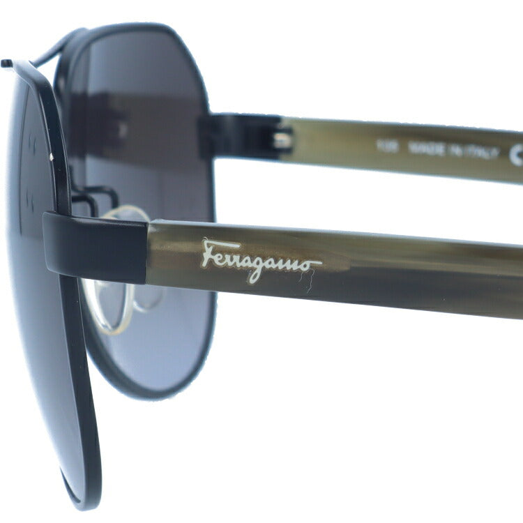 サルヴァトーレ フェラガモ サングラス Salvatore Ferragamo SF138SA-002 59 マットブラック/カーキ アジアンフィット ティアドロップ メンズ レディース UVカット 紫外線 ラッピング無料