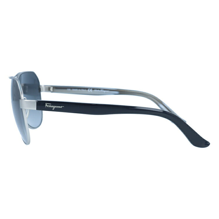 サルヴァトーレ フェラガモ サングラス Salvatore Ferragamo SF138SA-029 59 マットシルバー/ブラック アジアンフィット ティアドロップ メンズ レディース UVカット 紫外線 ラッピング無料