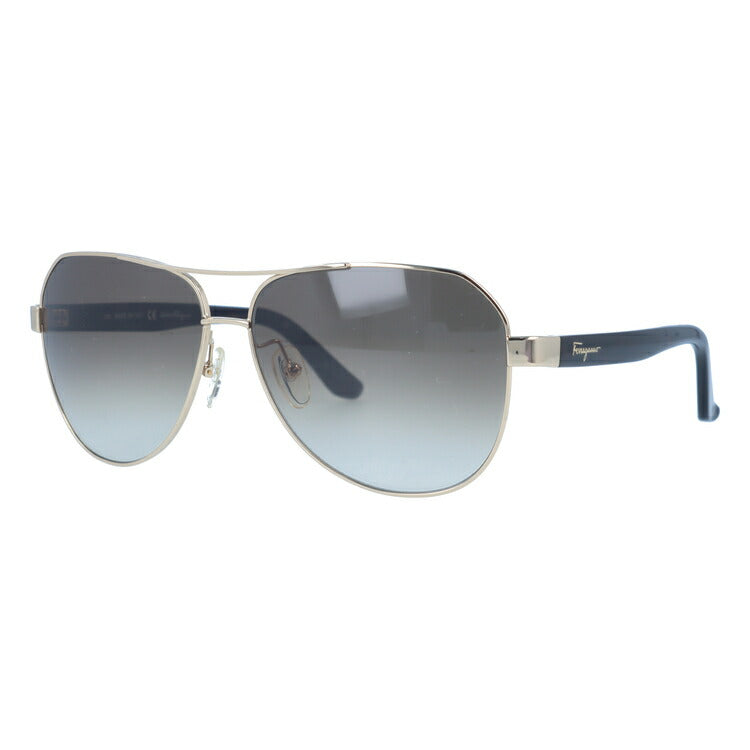 サルヴァトーレ フェラガモ サングラス Salvatore Ferragamo SF138SA-717 59 シャイニーゴールド/トータス アジアンフィット べっこう ティアドロップ メンズ レディース UVカット 紫外線 ラッピング無料