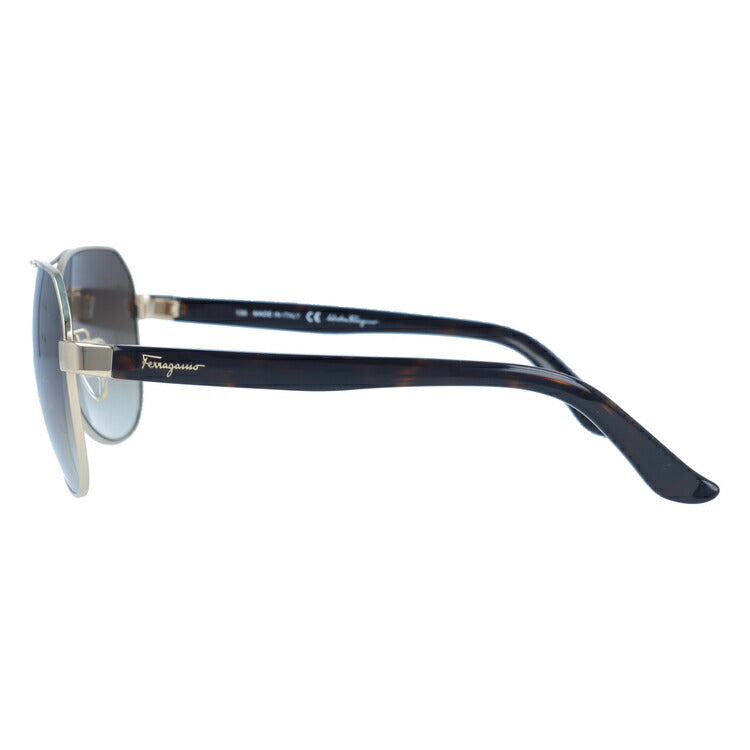 サルヴァトーレ フェラガモ サングラス Salvatore Ferragamo SF138SA-717 59 シャイニーゴールド/トータス アジアンフィット べっこう ティアドロップ メンズ レディース UVカット 紫外線 ラッピング無料