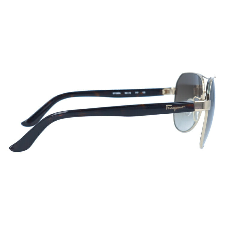 サルヴァトーレ フェラガモ サングラス Salvatore Ferragamo SF138SA-717 59 シャイニーゴールド/トータス アジアンフィット べっこう ティアドロップ メンズ レディース UVカット 紫外線 ラッピング無料