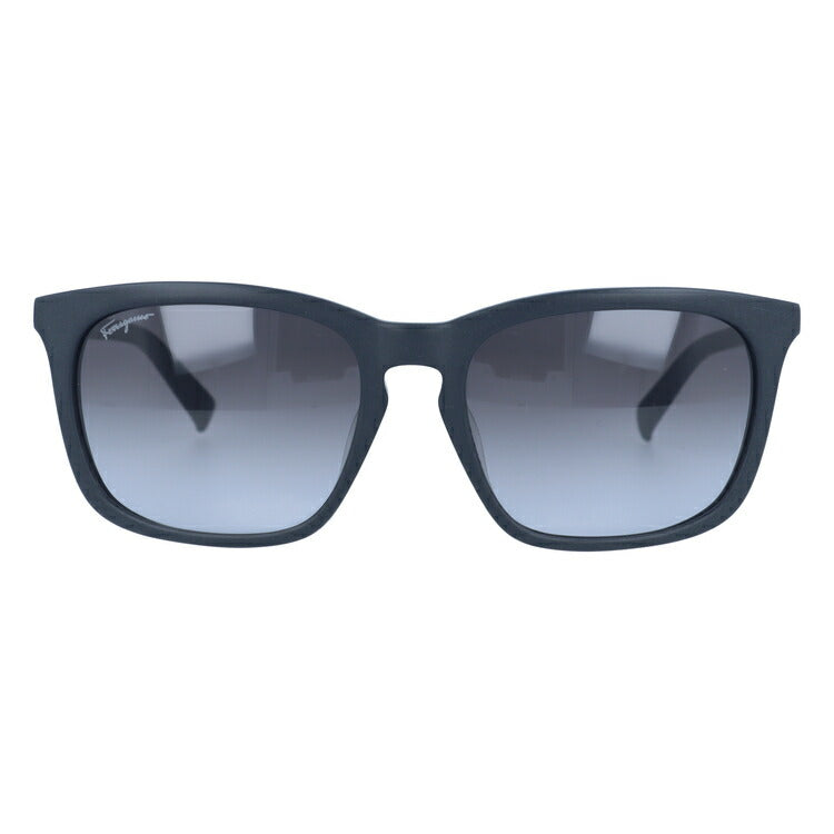 サルヴァトーレ フェラガモ サングラス Salvatore Ferragamo SF743SA-002 56 マットブラック アジアンフィット メンズ レディース スクエア型 UVカット ラッピング無料