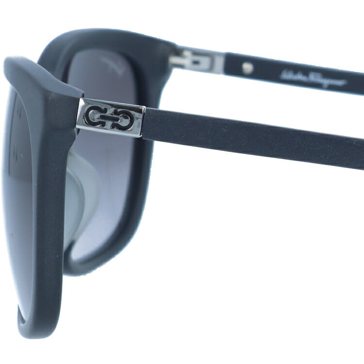サルヴァトーレ フェラガモ サングラス Salvatore Ferragamo SF743SA-002 56 マットブラック アジアンフィット メンズ レディース スクエア型 UVカット ラッピング無料