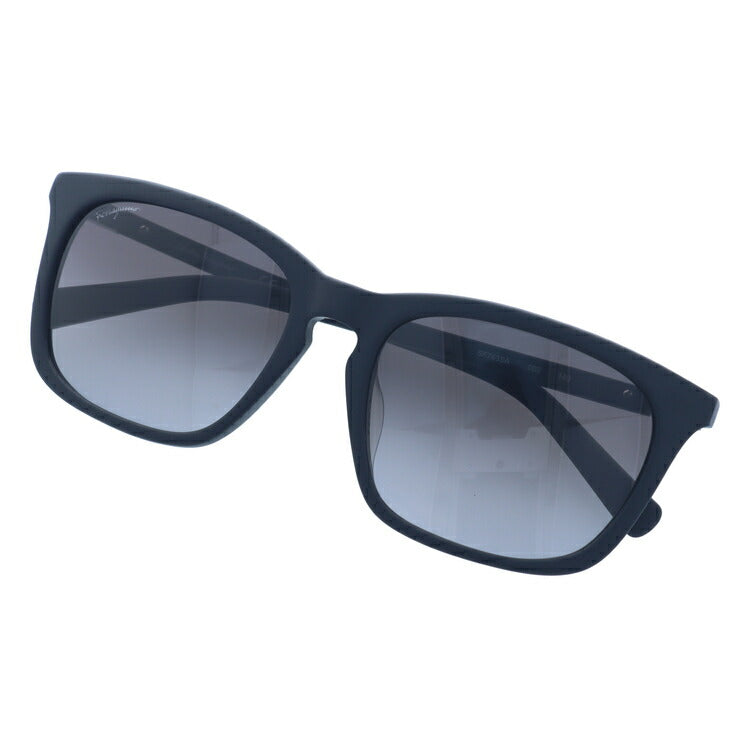 サルヴァトーレ フェラガモ サングラス Salvatore Ferragamo SF743SA-002 56 マットブラック アジアンフィット メンズ レディース スクエア型 UVカット ラッピング無料