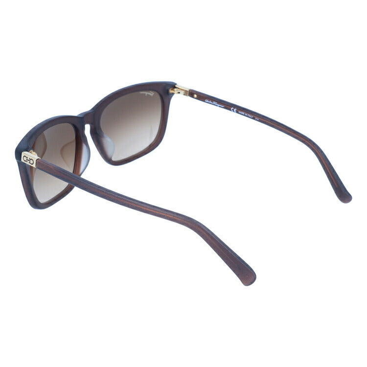 サルヴァトーレ フェラガモ サングラス Salvatore Ferragamo SF743SA-200 56 マットブラウン アジアンフィット メンズ レディース スクエア型 UVカット ラッピング無料