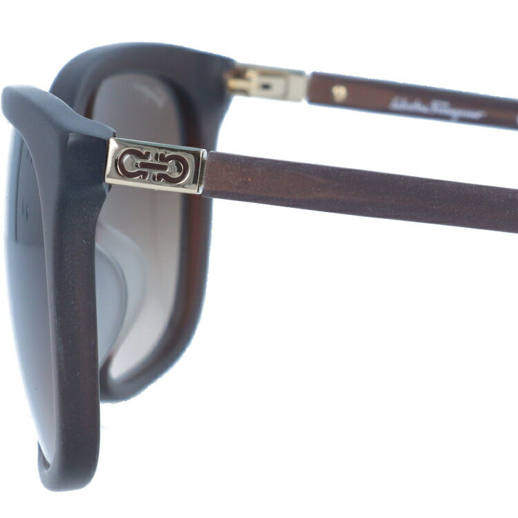 サルヴァトーレ フェラガモ サングラス Salvatore Ferragamo SF743SA-200 56 マットブラウン アジアンフィット メンズ レディース スクエア型 UVカット ラッピング無料