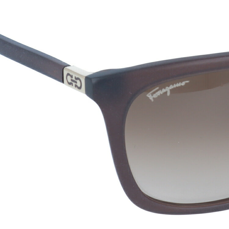 サルヴァトーレ フェラガモ サングラス Salvatore Ferragamo SF743SA-200 56 マットブラウン アジアンフィット メンズ レディース スクエア型 UVカット ラッピング無料