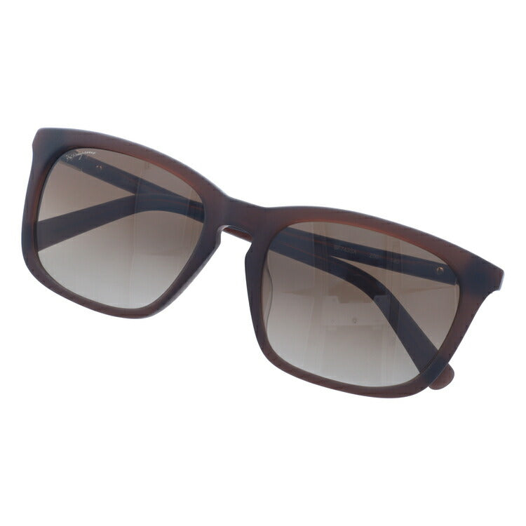 サルヴァトーレ フェラガモ サングラス Salvatore Ferragamo SF743SA-200 56 マットブラウン アジアンフィット メンズ レディース スクエア型 UVカット ラッピング無料