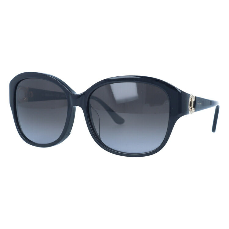 サルヴァトーレ フェラガモ サングラス Salvatore Ferragamo SF741SRA-001 57 ブラック アジアンフィット レディース UVカット 紫外線 ラッピング無料