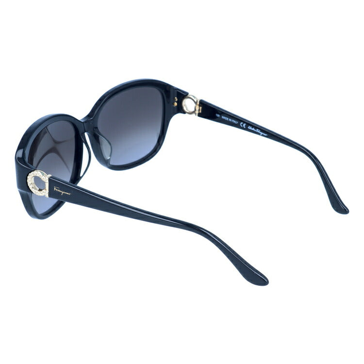 サルヴァトーレ フェラガモ サングラス Salvatore Ferragamo SF741SRA-001 57 ブラック アジアンフィット レディース UVカット 紫外線 ラッピング無料