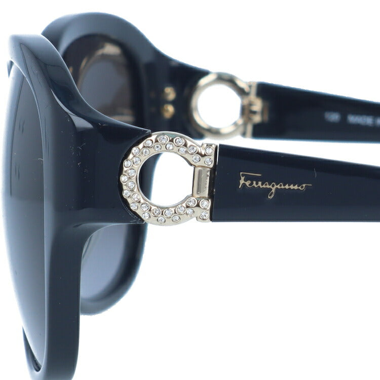 サルヴァトーレ フェラガモ サングラス Salvatore Ferragamo SF741SRA-001 57 ブラック アジアンフィット レディース UVカット 紫外線 ラッピング無料