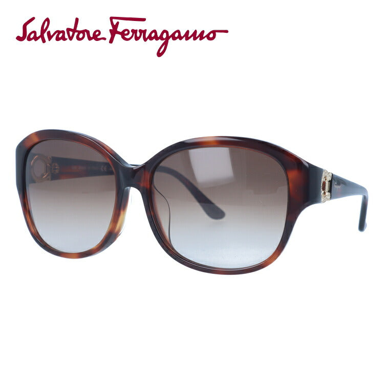 サルヴァトーレ フェラガモ サングラス Salvatore Ferragamo SF741SRA-212 57 ライトトータス アジアンフィット べっこう レディース UVカット 紫外線 ラッピング無料
