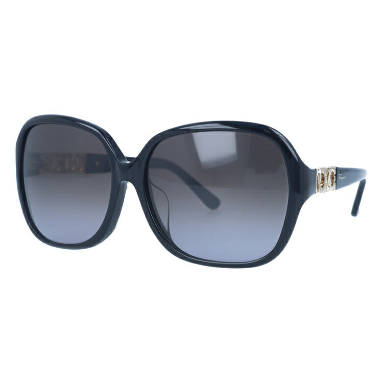 【訳あり】サルヴァトーレ フェラガモ サングラス Salvatore Ferragamo SF735SA 001 59サイズ アジアンフィット レディース スクエア型 UVカット ラッピング無料
