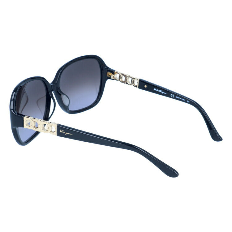 【訳あり】サルヴァトーレ フェラガモ サングラス Salvatore Ferragamo SF735SA 001 59サイズ アジアンフィット レディース スクエア型 UVカット ラッピング無料