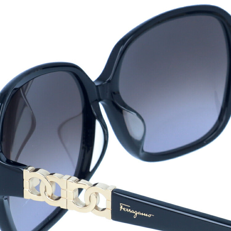 【訳あり】サルヴァトーレ フェラガモ サングラス Salvatore Ferragamo SF735SA 001 59サイズ アジアンフィット レディース スクエア型 UVカット ラッピング無料