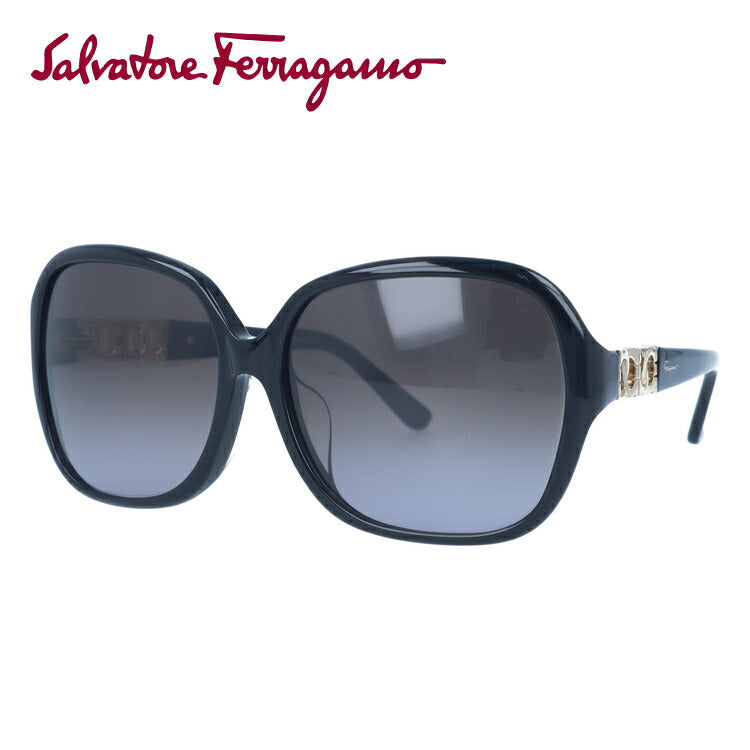 【訳あり】サルヴァトーレ フェラガモ サングラス Salvatore Ferragamo SF735SA 001 59サイズ アジアンフィット レディース スクエア型 UVカット ラッピング無料
