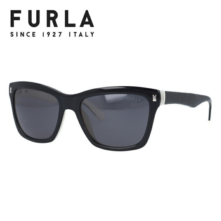 【国内正規品】フルラ FURLA サングラス SU4835 09H1 55 ブラック/ホワイト ウェリントン型 レディース 女性用 UVカット 紫外線対策 UV対策 おしゃれ ギフト ラッピング無料