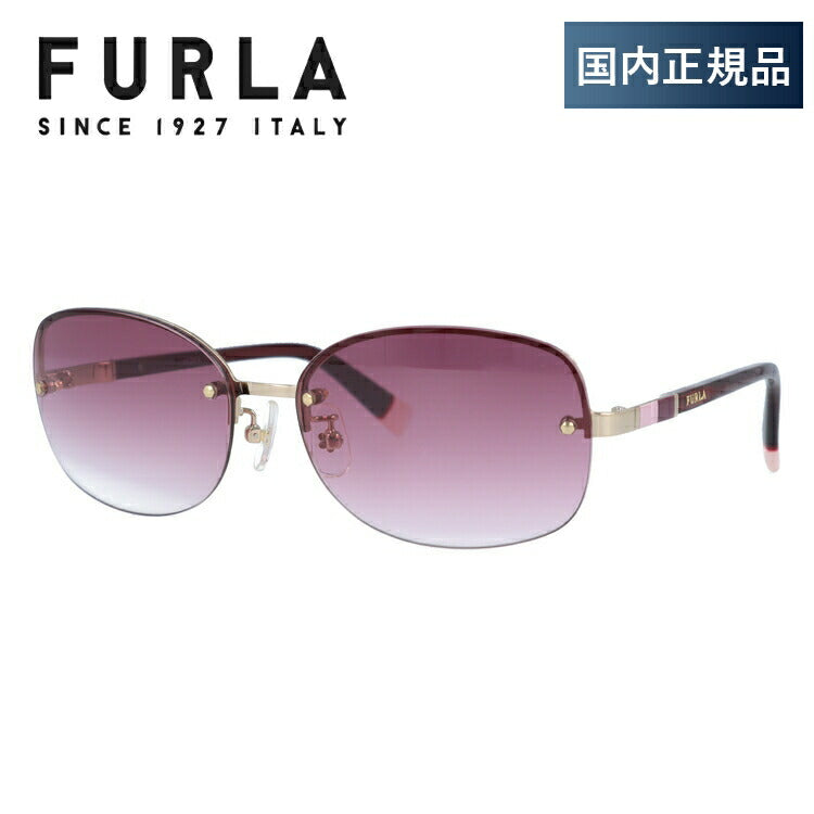 【国内正規品】フルラ サングラス FURLA SU4356J 0300 59サイズ オーバル型 レディース 女性用 UVカット 紫外線対策 UV対策 おしゃれ ギフト ラッピング無料