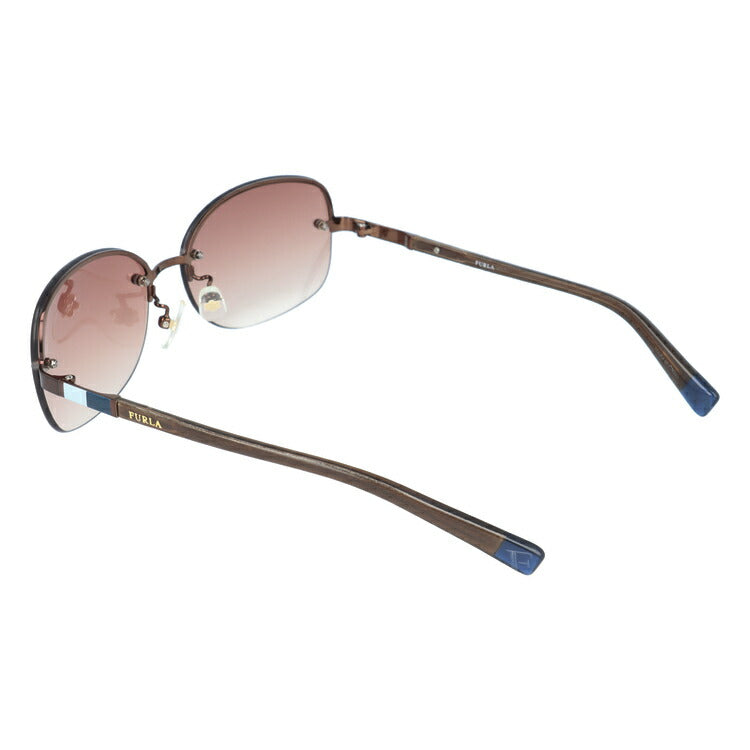 【訳あり】【国内正規品】フルラ サングラス FURLA SU4356J 0K01 59サイズ オーバル型 レディース 女性用 UVカット 紫外線対策 UV対策 おしゃれ ギフト ラッピング無料