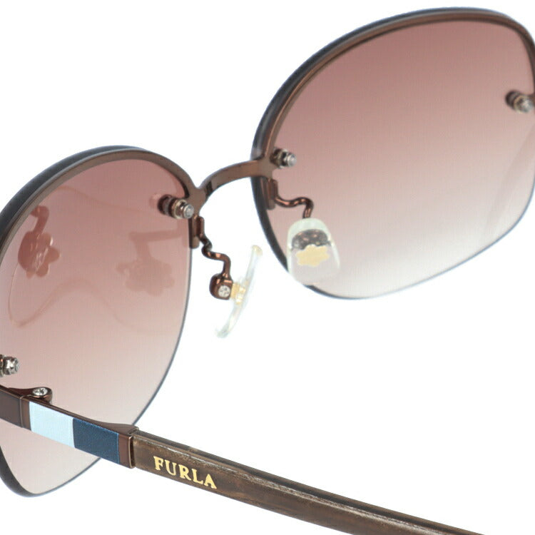 【訳あり】【国内正規品】フルラ サングラス FURLA SU4356J 0K01 59サイズ オーバル型 レディース 女性用 UVカット 紫外線対策 UV対策 おしゃれ ギフト ラッピング無料