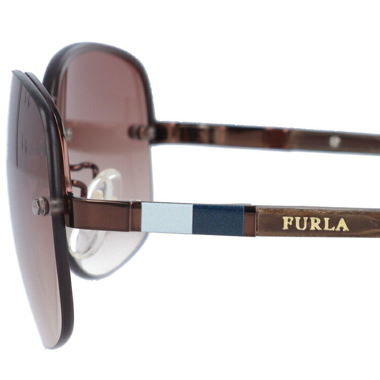 【訳あり】【国内正規品】フルラ サングラス FURLA SU4356J 0K01 59サイズ オーバル型 レディース 女性用 UVカット 紫外線対策 UV対策 おしゃれ ギフト ラッピング無料