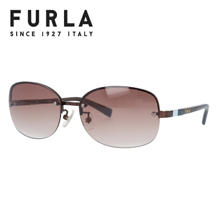 【国内正規品】フルラ サングラス FURLA SU4356J 0K01 59サイズ オーバル型 レディース 女性用 UVカット 紫外線対策 UV対策 おしゃれ ギフト ラッピング無料