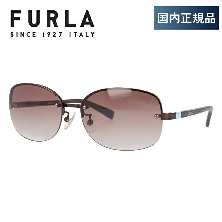 【訳あり】【国内正規品】フルラ サングラス FURLA SU4356J 0K01 59サイズ オーバル型 レディース 女性用 UVカット 紫外線対策 UV対策 おしゃれ ギフト ラッピング無料
