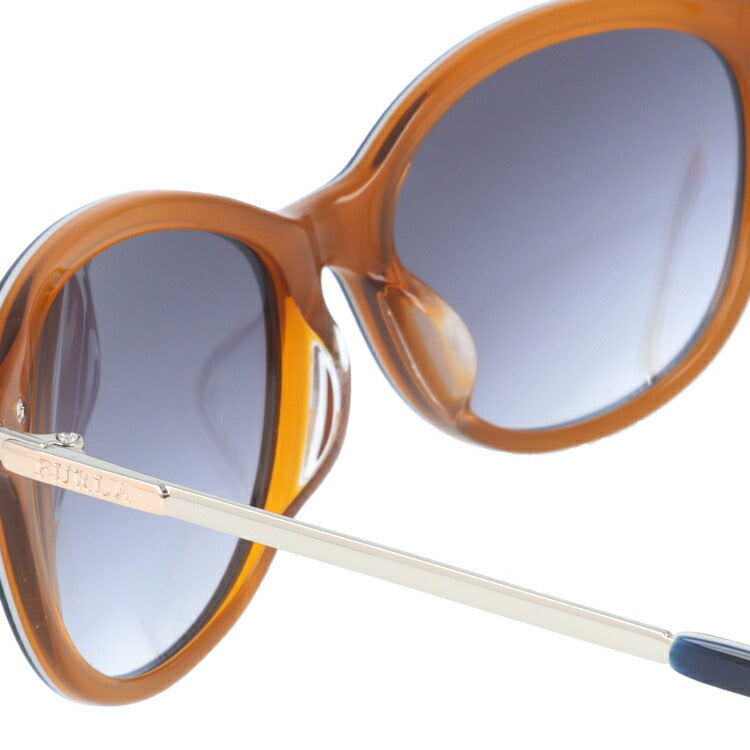 【国内正規品】フルラ サングラス ミラーレンズ アジアンフィット FURLA SFU015J 095X 55サイズ オーバル型 レディース 女性用 UVカット 紫外線対策 UV対策 おしゃれ ギフト ラッピング無料