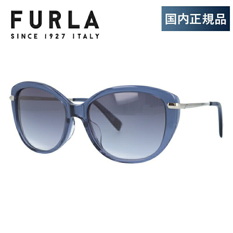 【国内正規品】フルラ サングラス アジアンフィット FURLA SFU119J 01BT 55サイズ フォックス型 レディース 女性用 UVカット 紫外線対策 UV対策 おしゃれ ギフト ラッピング無料