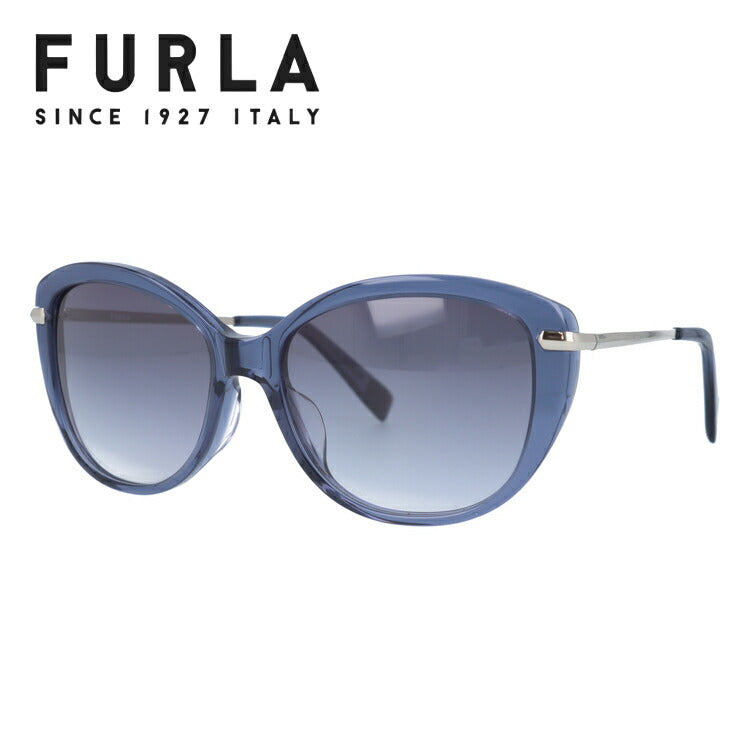 【国内正規品】フルラ サングラス アジアンフィット FURLA SFU119J 01BT 55サイズ フォックス型 レディース 女性用 UVカット 紫外線対策 UV対策 おしゃれ ギフト ラッピング無料