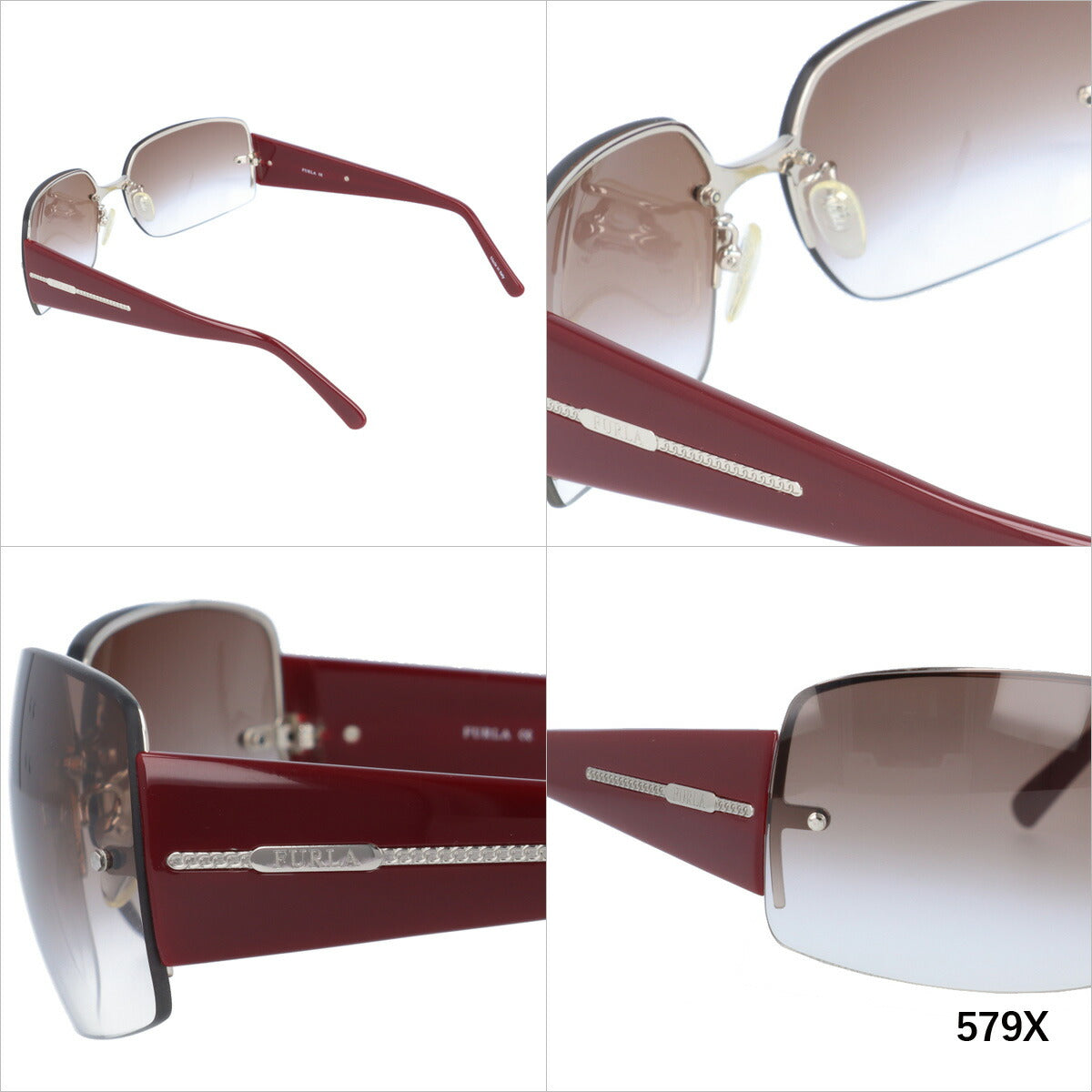 【国内正規品】フルラ サングラス FURLA SU4152 579X / バーガンディ SU4152 0A39 / ブラウン SU4152 0579 / ブラック レディース 女性用 UVカット 紫外線対策 UV対策 おしゃれ ギフト ラッピング無料