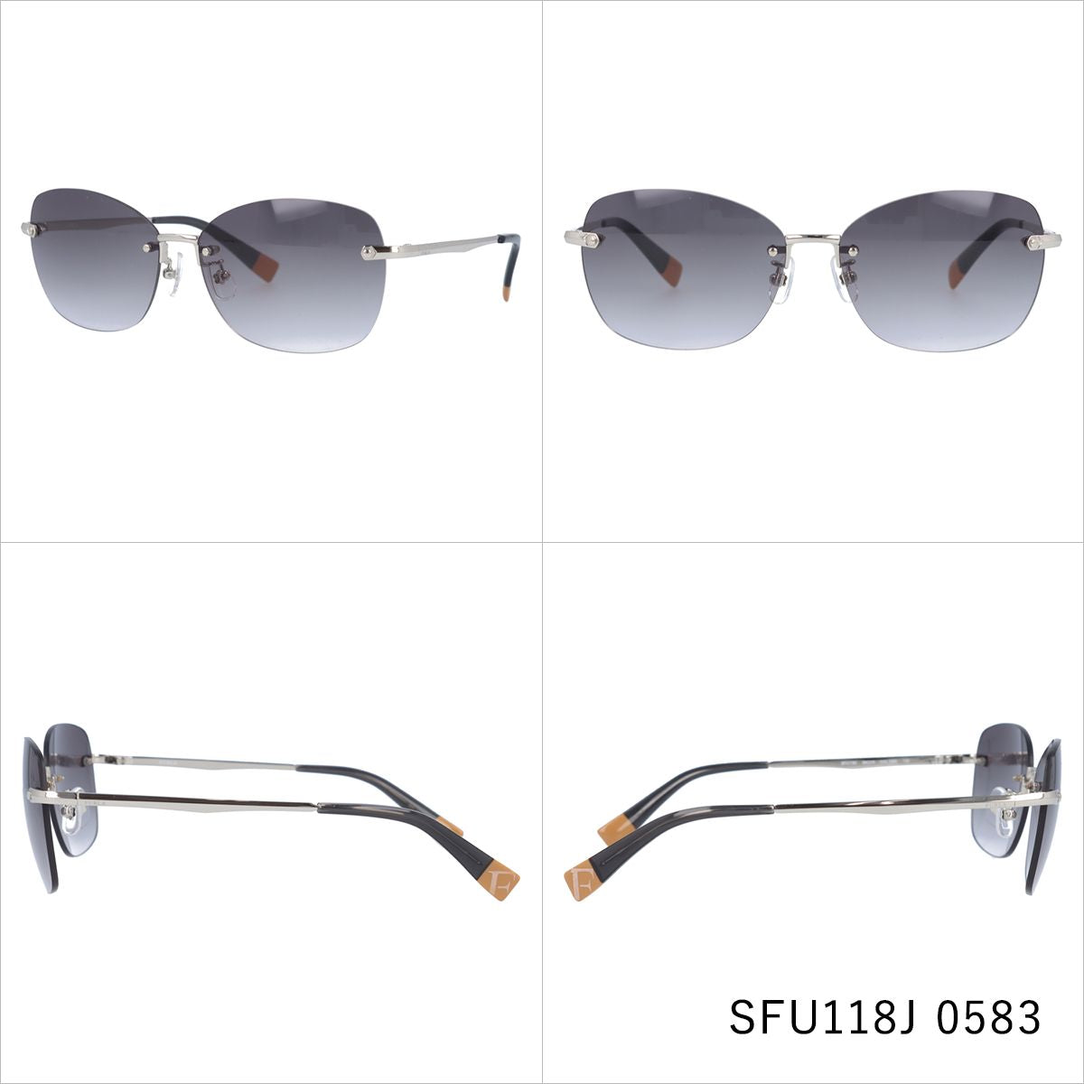 【国内正規品】フルラ サングラス FURLA SFU118J 全6カラー 58サイズ スクエア レディース 女性用 UVカット 紫外線対策 UV対策 おしゃれ ギフト ラッピング無料